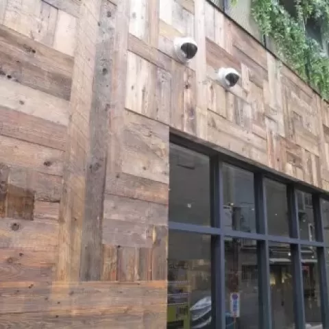 Fence Woodホイルサンダー加工クリア塗装サムネイル